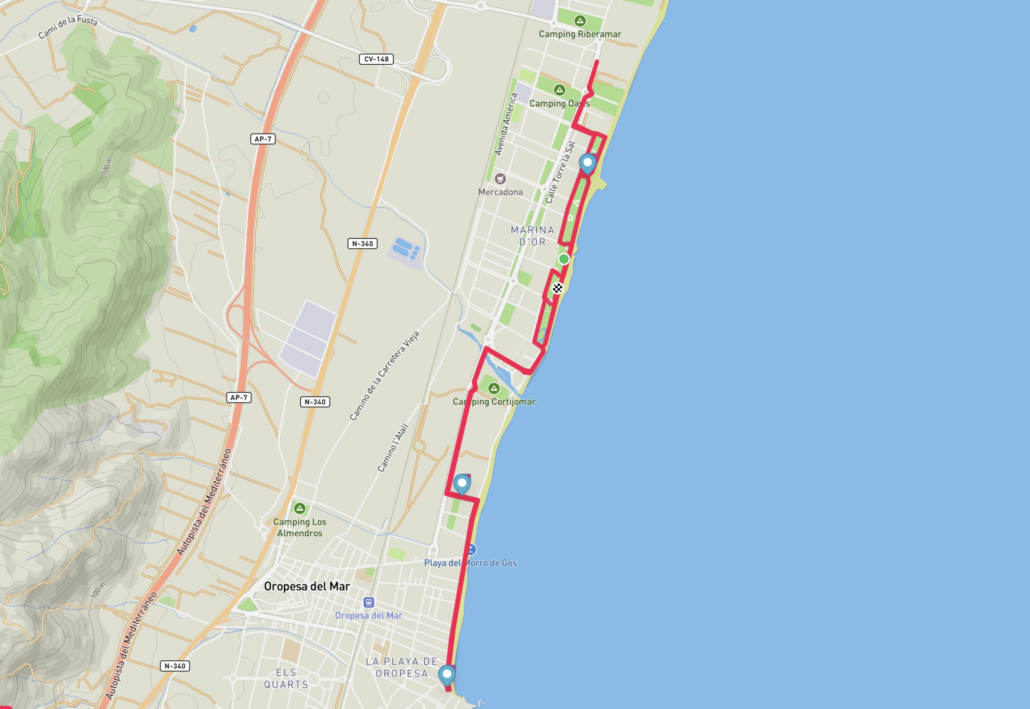 recorrido carrera a pie dull y half mediterranean epic triathlon