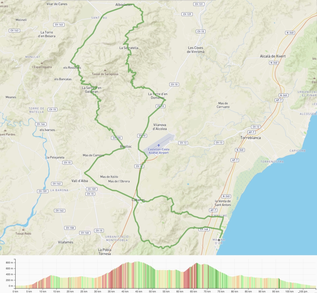 recorrido opcion 110 km mediterranean epic gran fondo by panama